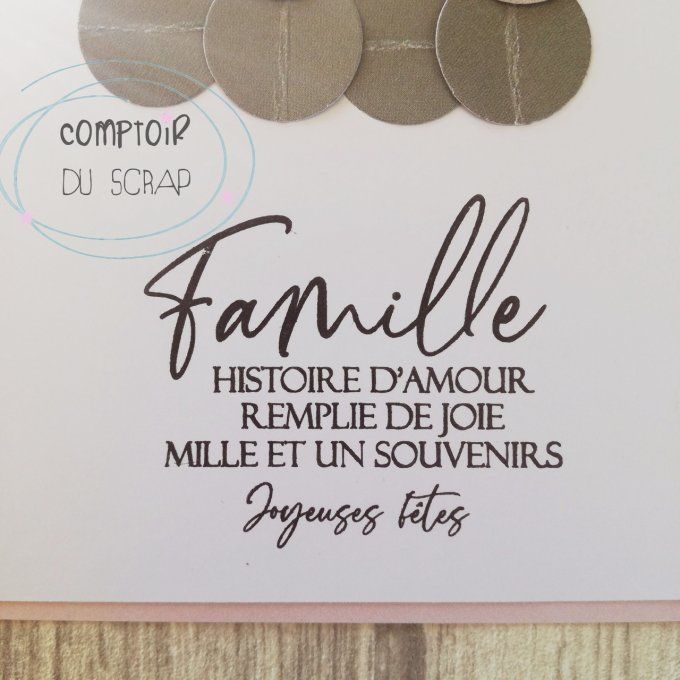 T1024-SA278 Tampons Fêtes en famille