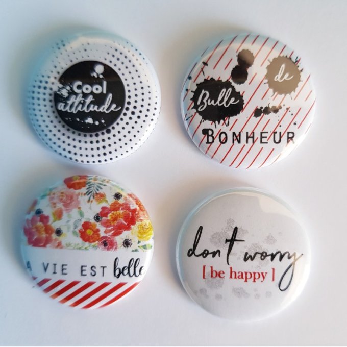 B0918-AD7 Badge Cool attitude