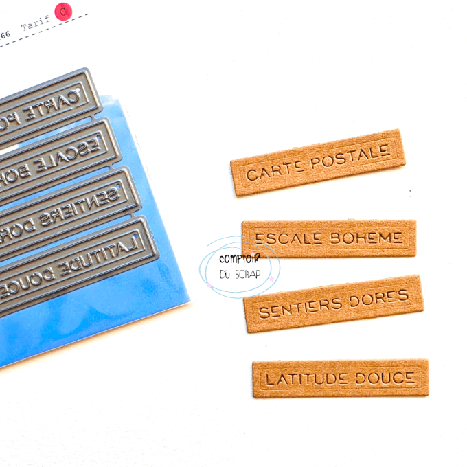 D0625-ET66 Die Petites étiquettes gravées Eté