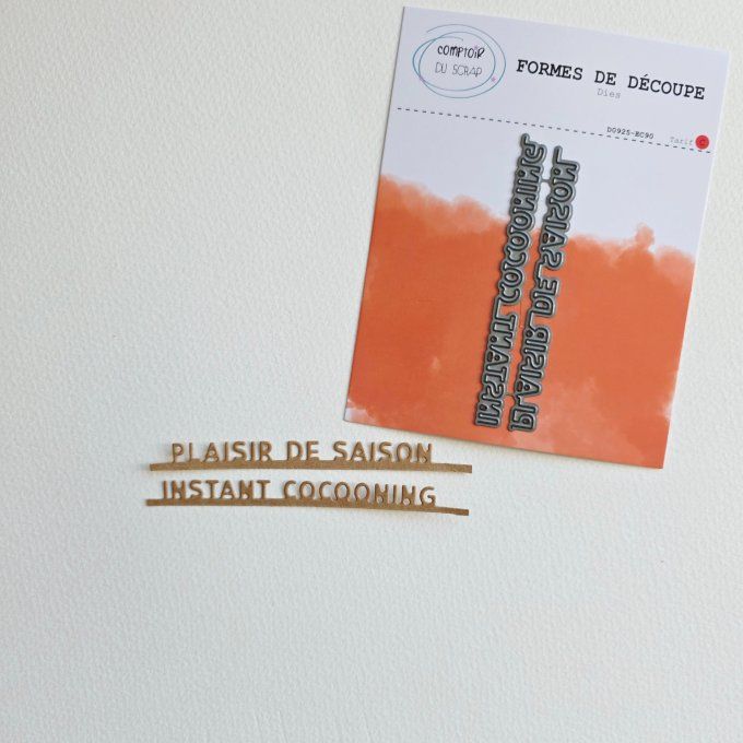 D0925-EC90 Dies Duo de mots Cocooning