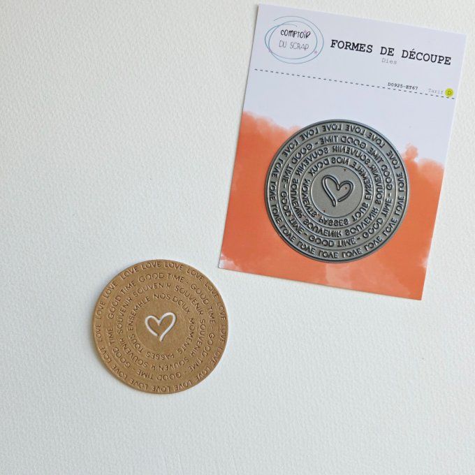 D0925-ET67 Dies Etiquette ronde Ensemble