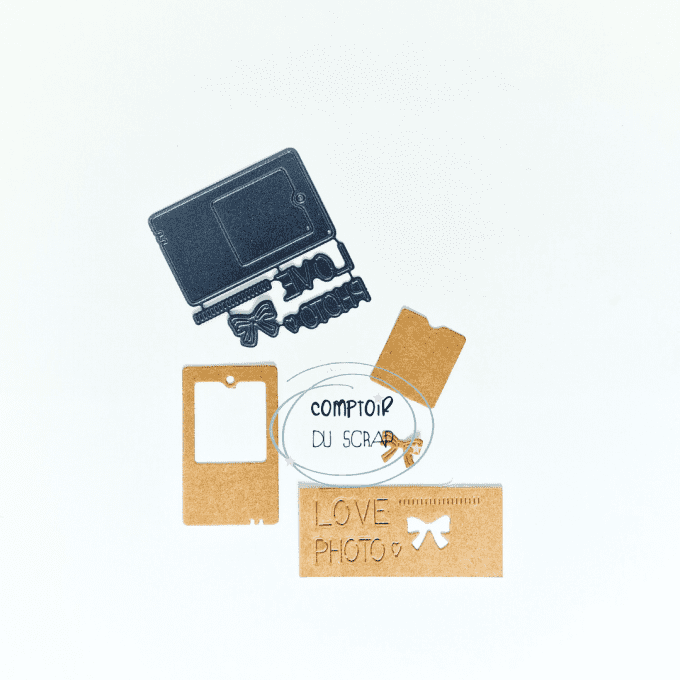 D1024-ET62 Dies Tags et mots Love Photo
