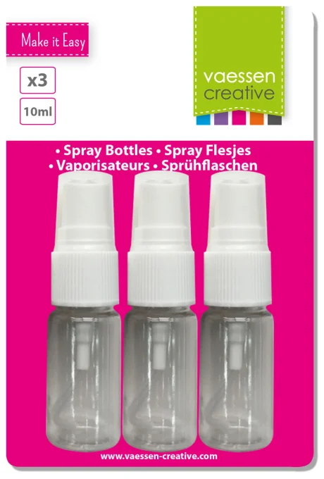 Flacons spray vide 10ml 3pièces - Vaessen Creative