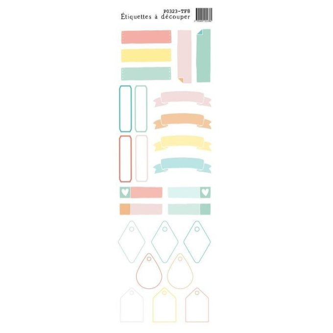 P0323-TF8 Planche à découper Etiquette combo