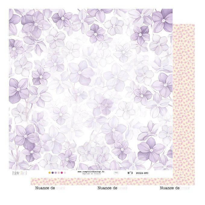 PF0 Papier Kit imprimé Palette florale