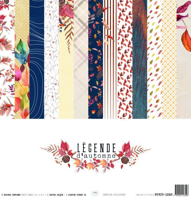 P0925-LDA0 Papier Kit imprimé Légende d'automne
