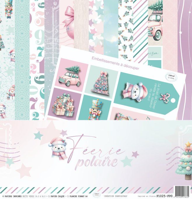 P1025-FP0 Papier Kit imprimé Féerie polaire