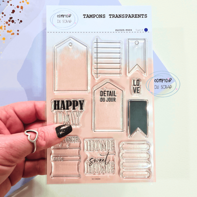 PL0325-T009 Tampons Tags inspirés