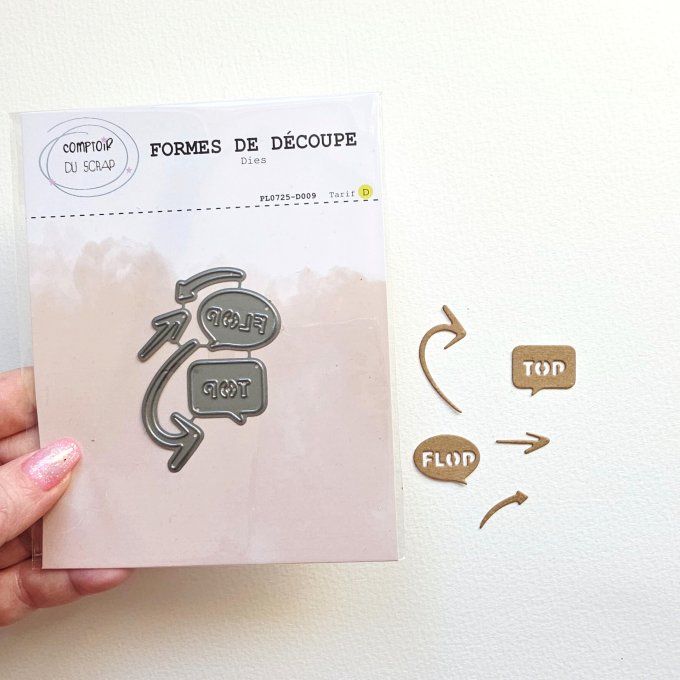 PL0725-D009 Dies Flèches & bulles