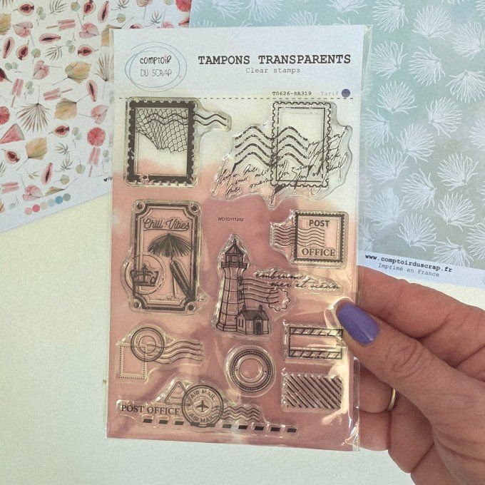 T0626-SA319 Tampons Timbres d'été