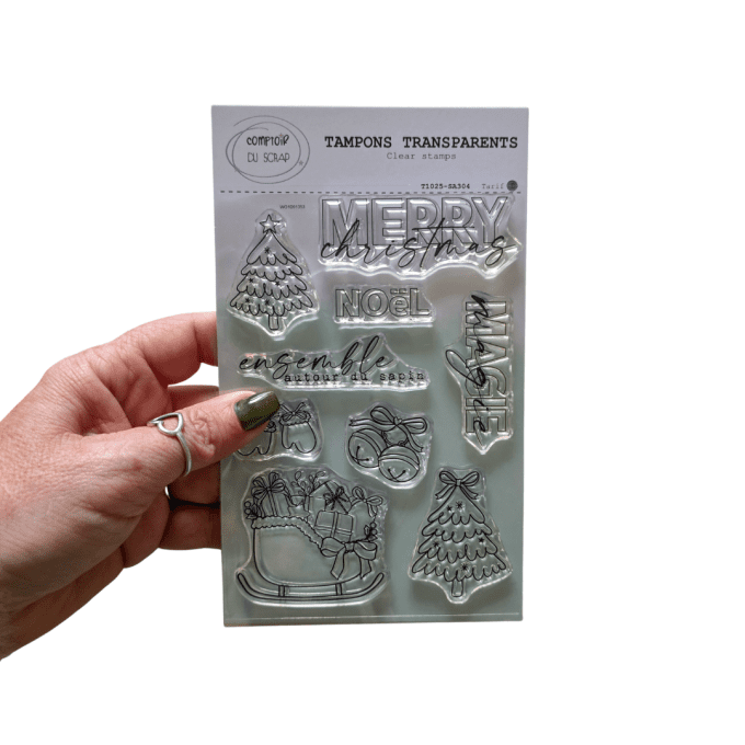 T1025-SA304 Tampons Merry christmas