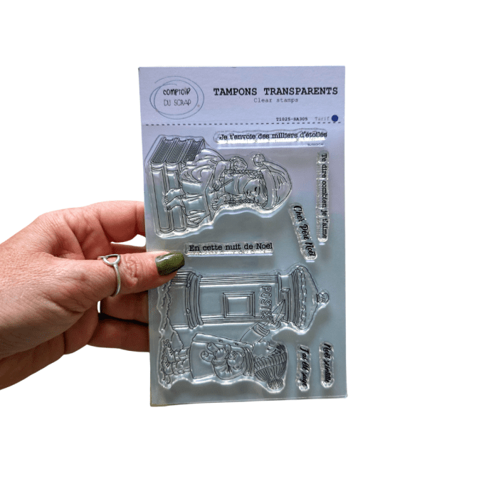 T1025-SA305 Tampons Courrier de Noël
